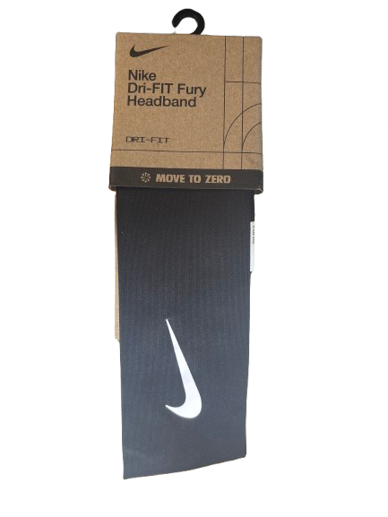 Vist Large View of Product Image Which is Used Nike DRI-FIT FURY HEADBAND OSFM Outerwear Other A Black M/L