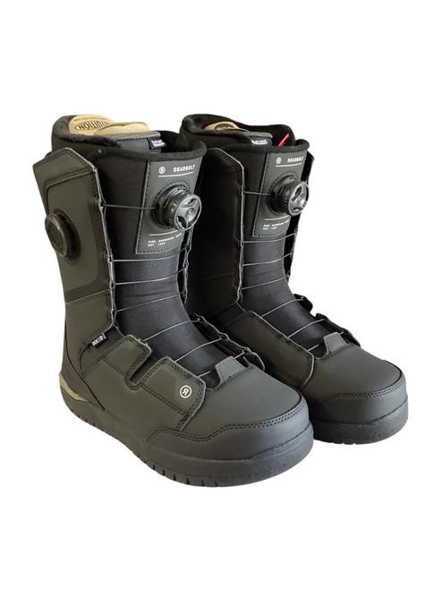 Vist Large View of Product Image Which is Used Ride DEADBOLT Mens Snowboard Boots Black Senior 9