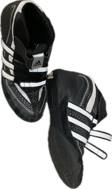 Vist Large View of Product Image Which is Used Adidas Wrestling Shoes Black Senior 7.5