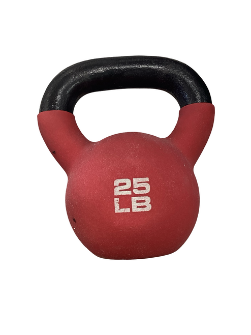 Vist Large View of Product Image Which is Used Fitness Gear Kettle Dumbbell (Each) Red 25 lb