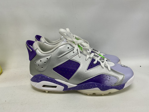 Vist Large View of Product Image Which is Used Nike Mens Golf Shoes Purple And Silver Senior 10.5