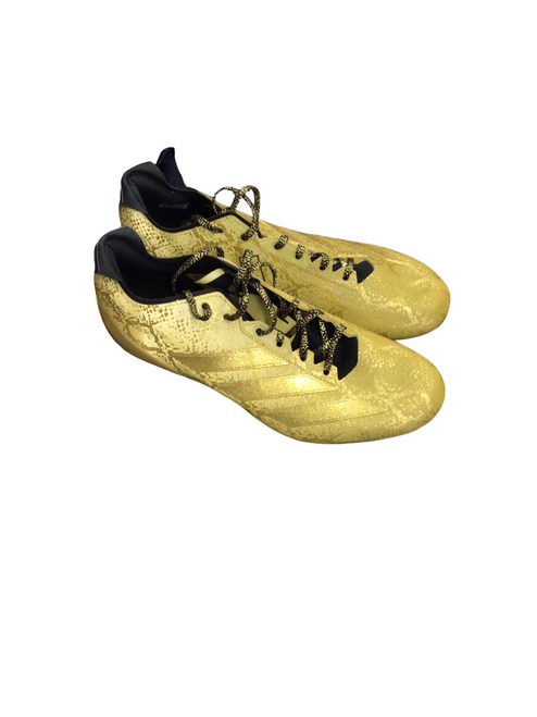 Vist Large View of Product Image Which is Used Adidas Adult FB Cleats Gold Senior 13.5