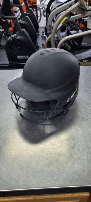Vist Large View of Product Image Which is Used RIP-IT 6 1/2 - 7 3/8 WITH MASK Batting Helmet w/Mask Black One Size