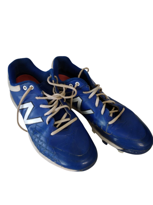 Vist Large View of Product Image Which is Used New Balance KINETIC STITCH BB/SB Cleats Royal Blue Senior 10.5