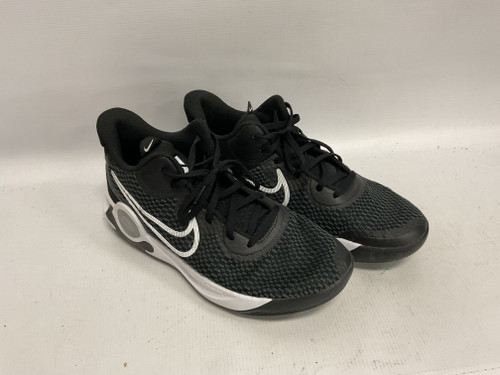 Vist Large View of Product Image Which is Used Nike Basketball Shoes M Black And White Senior 10.5