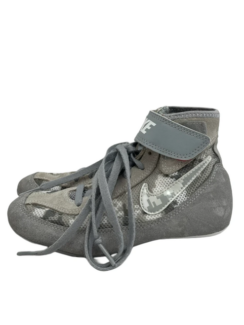 Vist Large View of Product Image Which is Used Nike Speedsweep Youth 13.5 Wrestling Shoes Grey 