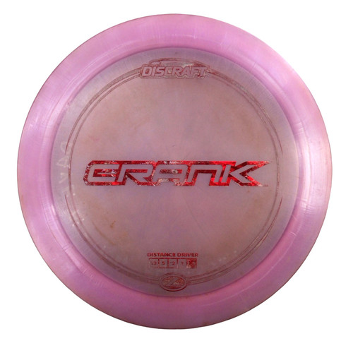 Vist Large View of Product Image Which is Used Discraft Z CRANK Disc Golf Driver Purple