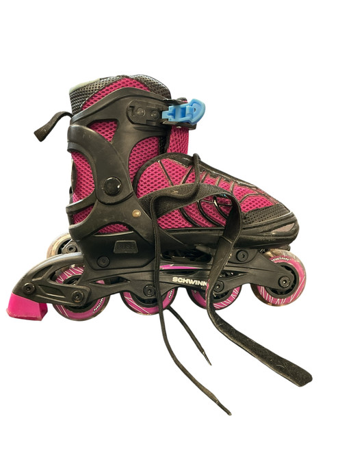 Vist Large View of Product Image Which is Used Schwinn ADJUSTABLE Junior Roller Quad Skates Pink Adjustable
