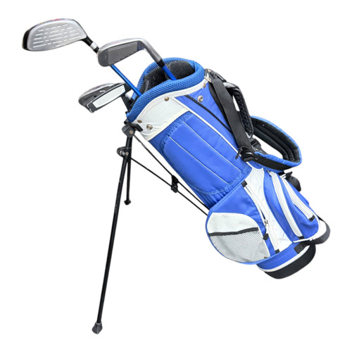 Vist Large View of Product Image Which is Used Powerbilt JLH 5-8 YEAR OLD SET Jr Package Set LH Royal Blue 5 Piece