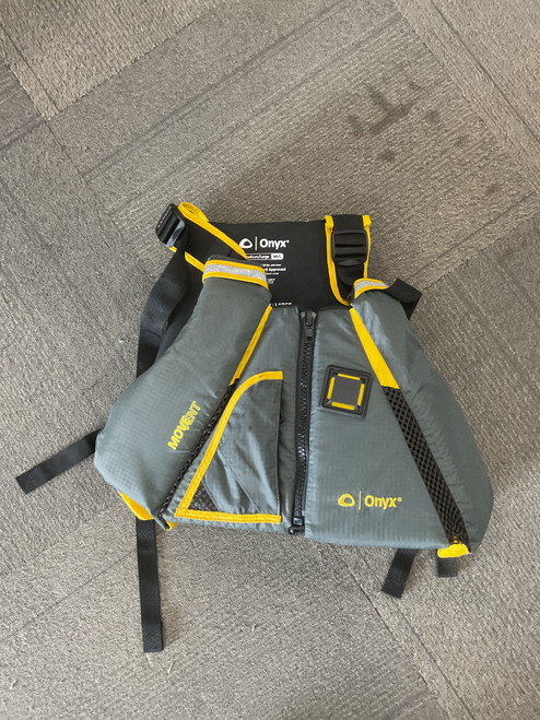 Vist Large View of Product Image Which is Used Onyx MOVE VENT PFD Adult PFD Yellow M/L