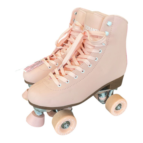 Vist Large View of Product Image Which is Used TUOSAMTIN QUAD SKATES Senior Roller Quad Skates Pink Senior 10