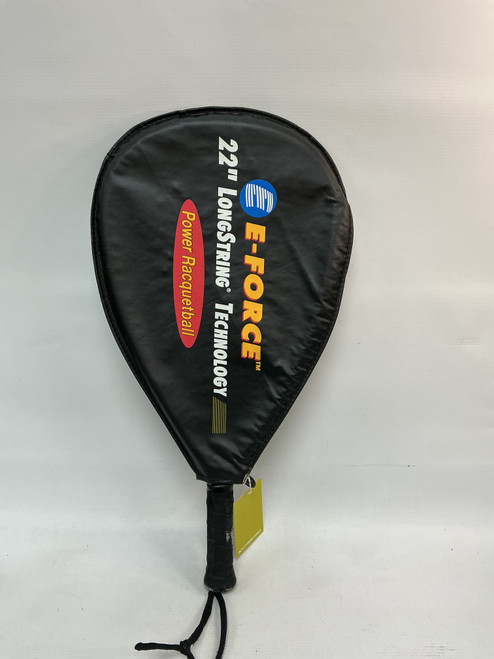 Vist Large View of Product Image Which is Used E-force CHAOS Adult Racquetball Racquet Black 4 5/8"