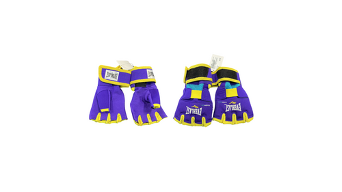 Vist Large View of Product Image Which is Used Everlast EVERLAST GLOVES Exercise Gloves Purple LG