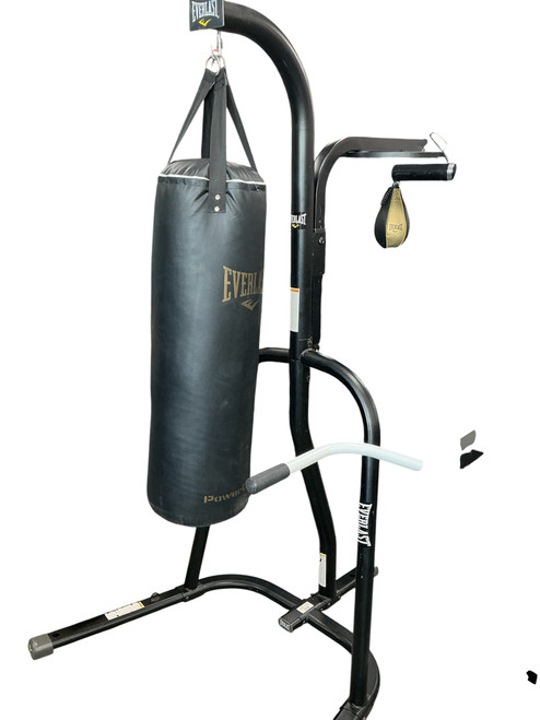 Vist Large View of Product Image Which is Used Everlast POWERCORE COMBO HEAVY BAG DUAL STATION S Boxing Bag Stand