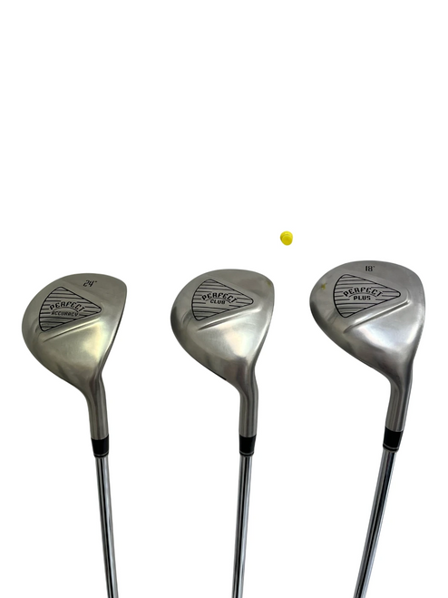 Vist Large View of Product Image Which is Used Perfect Club 3, 5, 7 Wood Bundle Set Mens Fairway Wood RH