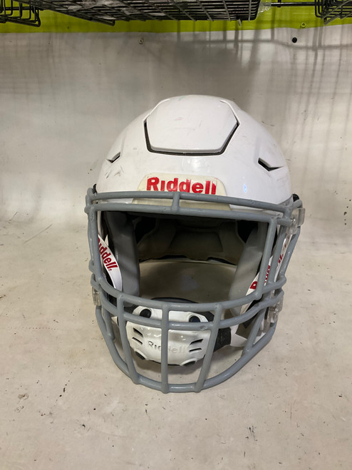 Vist Large View of Product Image Which is Used Riddell SPEED FLEX YTH FB Helmet White MD