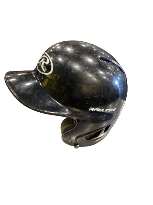 Vist Large View of Product Image Which is Used Rawlings BASEBALL HELMET Batting Helmet No Mask Black SM