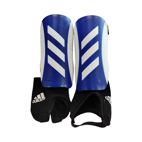 Vist Large View of Product Image Which is Used Adidas Soccer Shin Guards Youth Royal Blue MD