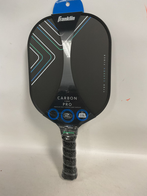 Vist Large View of Product Image Which is Used Franklin SIGNATURE SERIES CARBON T-700 Pickleball Racquet Black