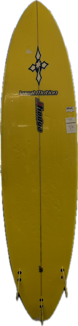 Vist Large View of Product Image Which is Used 3 FIN Surfboard Yellow 7Ft 4In