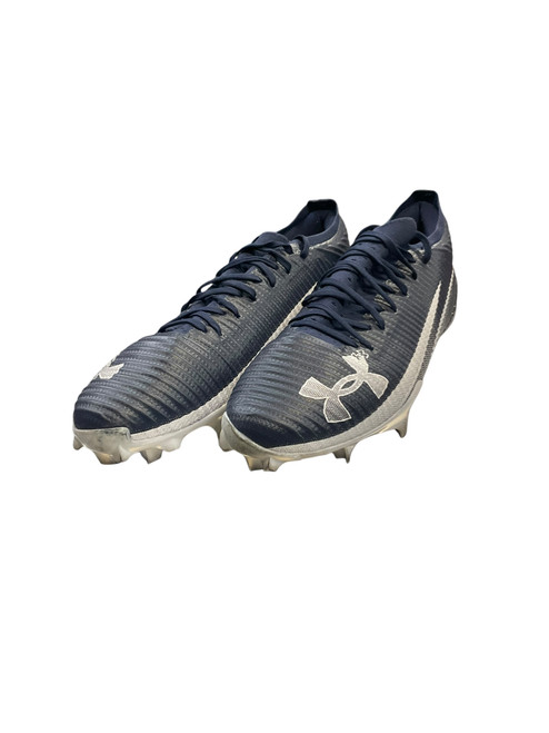 Vist Large View of Product Image Which is Used Under Armour 3028220-410 Adult FB Cleats Navy Blue Senior 15