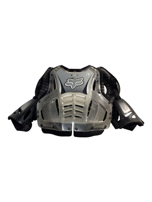 Vist Large View of Product Image Which is Used Fox CHEST PROTECTOR Mens Roost Protector White