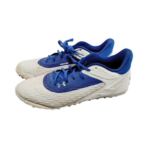 Vist Large View of Product Image Which is Used Under Armour CLONE BB/SB Cleats White Senior 14