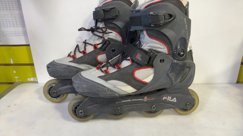 Vist Large View of Product Image Which is Used Fila INLINE Senior Rec Fitness Skates Grey Senior 10