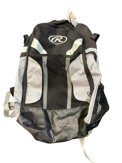 Vist Large View of Product Image Which is Used Rawlings BLACK BACKPACK BB/SB Player Backpack Black