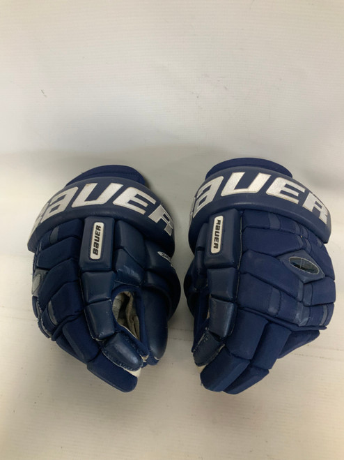 Vist Large View of Product Image Which is Used Bauer SUPREME 5000 Senior Gloves Navy Blue 14"
