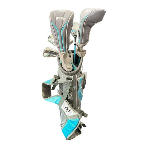 Vist Large View of Product Image Which is Used Maxfli REV3 Jr Package Set RH Grey 7 Piece