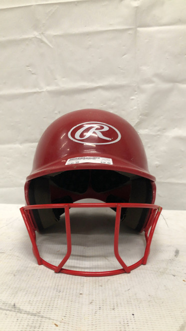 Vist Large View of Product Image Which is Used Rawlings MLTBH-R1 Batting Helmet w/Mask Red SM