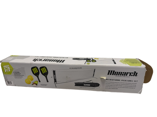 Vist Large View of Product Image Which is Used MONARCH RECREATIONAL PICKLEBALL SET - 12' Pickleball Net