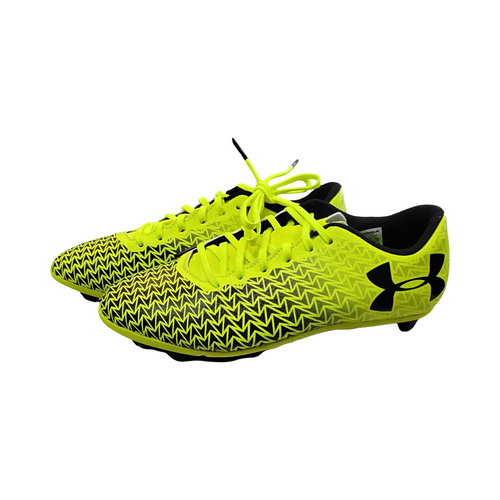 Vist Large View of Product Image Which is Used Under Armour CF FORCE 3.0 FG BB/SB Cleats Yellow Junior 03