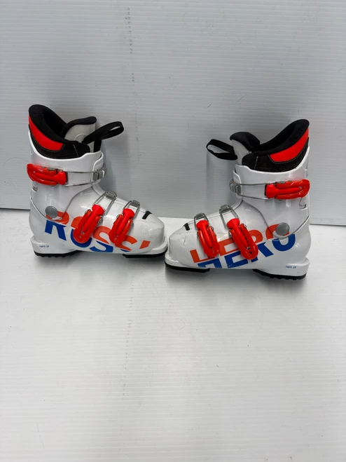 Vist Large View of Product Image Which is Used Rossignol HERO J3 Boys DH Ski Boot White 205 MP - J01