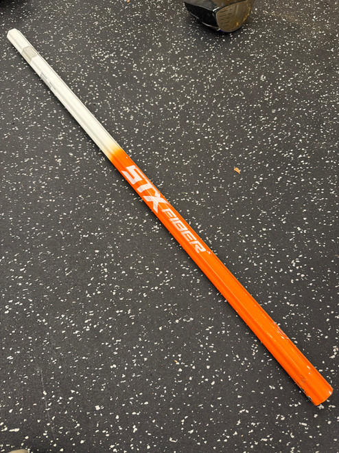 Vist Large View of Product Image Which is Used STX FIBER X Mens Atk/Mid LAX Shaft White And Orange
