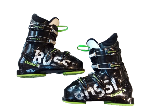 Vist Large View of Product Image Which is Used Rossignol COMP J4 Boys DH Ski Boot Black 255 MP - M07.5 - W08.5