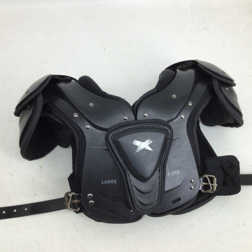 Vist Large View of Product Image Which is Used Xenith FLYTE YTH LG SHOULDER PADS FB Shoulder Pads Black LG