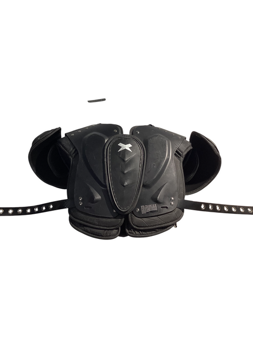 Vist Large View of Product Image Which is Used Xenith FLYTE FB Shoulder Pads Black LG