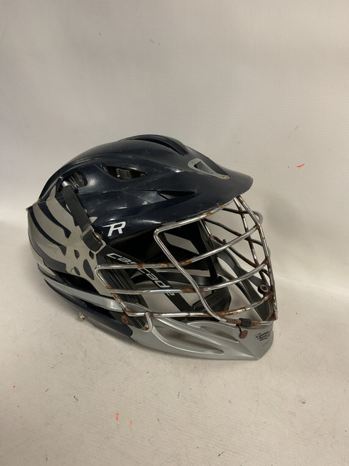 Vist Large View of Product Image Which is Used Cascade R Lacrosse Helmet Navy Blue One Size