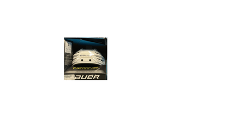 Vist Large View of Product Image Which is Used Bauer RE-AKT 150 Hockey Helmet Only White LG