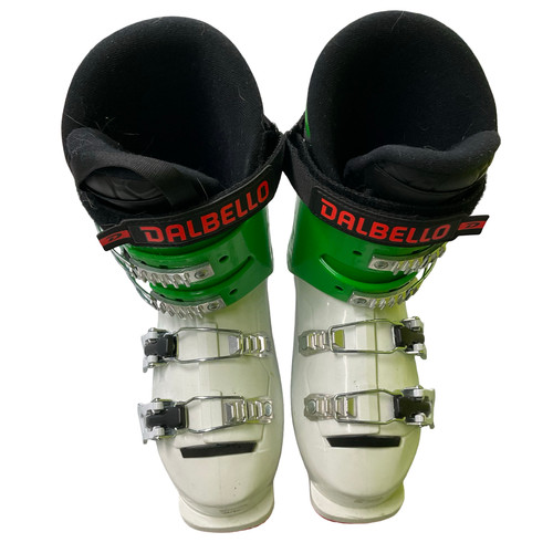 Vist Large View of Product Image Which is Used Dalbello DRS 60 Boys DH Ski Boot White 225 MP - J04.5 - W5.5