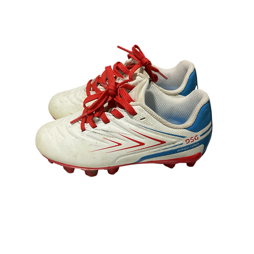 Vist Large View of Product Image Which is Used Dsg Soccer Cleats White Youth 10.0