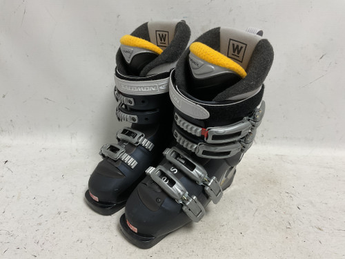 Vist Large View of Product Image Which is Used Salomon PERFORMA 6.0 Womens DH Ski Boot Navy Blue 235 MP - J05.5 - W06.5