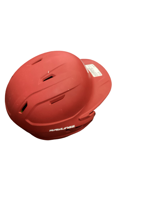 Vist Large View of Product Image Which is Used Rawlings IMPAX RED Batting Helmet No Mask Red One Size