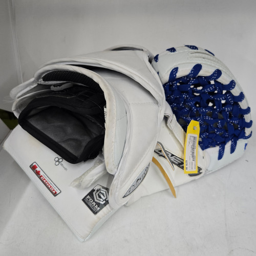 Vist Large View of Product Image Which is Used Brians GNETIK V Senior Goalie Catcher White