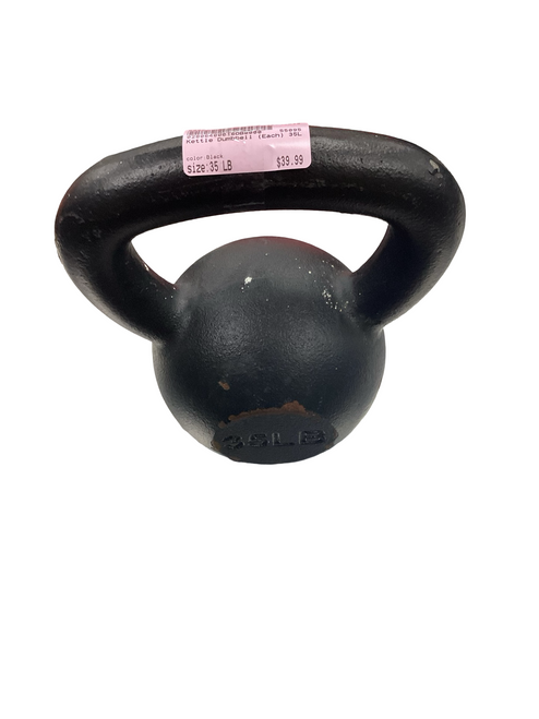 Vist Large View of Product Image Which is Used Kettle Dumbbell (Each) Black 35 lb