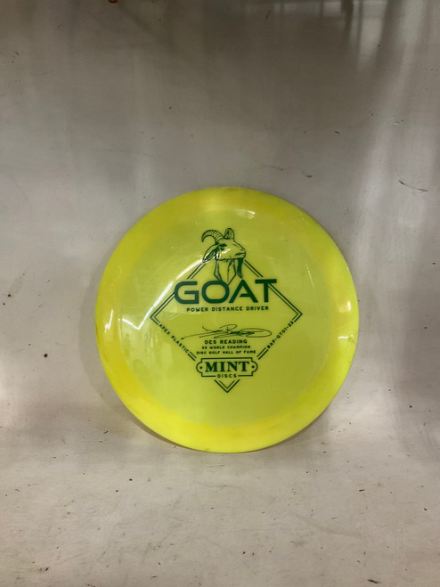 Vist Large View of Product Image Which is Used MINT GOAT Disc Golf Driver Yellow