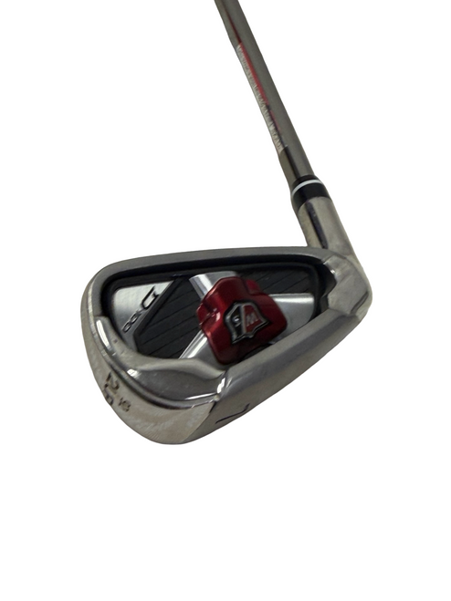 Vist Large View of Product Image Which is Used Wilson D-100 Mens Individual Iron LH 7 Iron 36.75" w/ Elements Chrome 59FR R-Flex Shaft