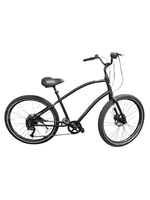 Vist Large View of Product Image Which is Used TOWNIE ELECTRA Cruiser Bike Mens Black 53-57cm - 21-22" - XL Frame